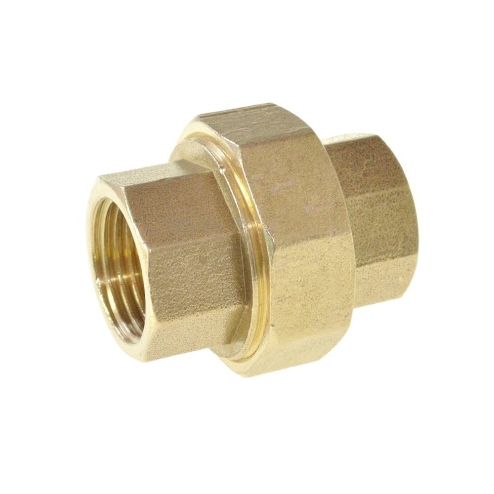 Gaojudaf Women's One Color Threaded Pipe Fitting 1Pc Connection Thickened Brass Pipe, Threaded Union Fitting For Air Conditioning Refrigeration(1Inch)