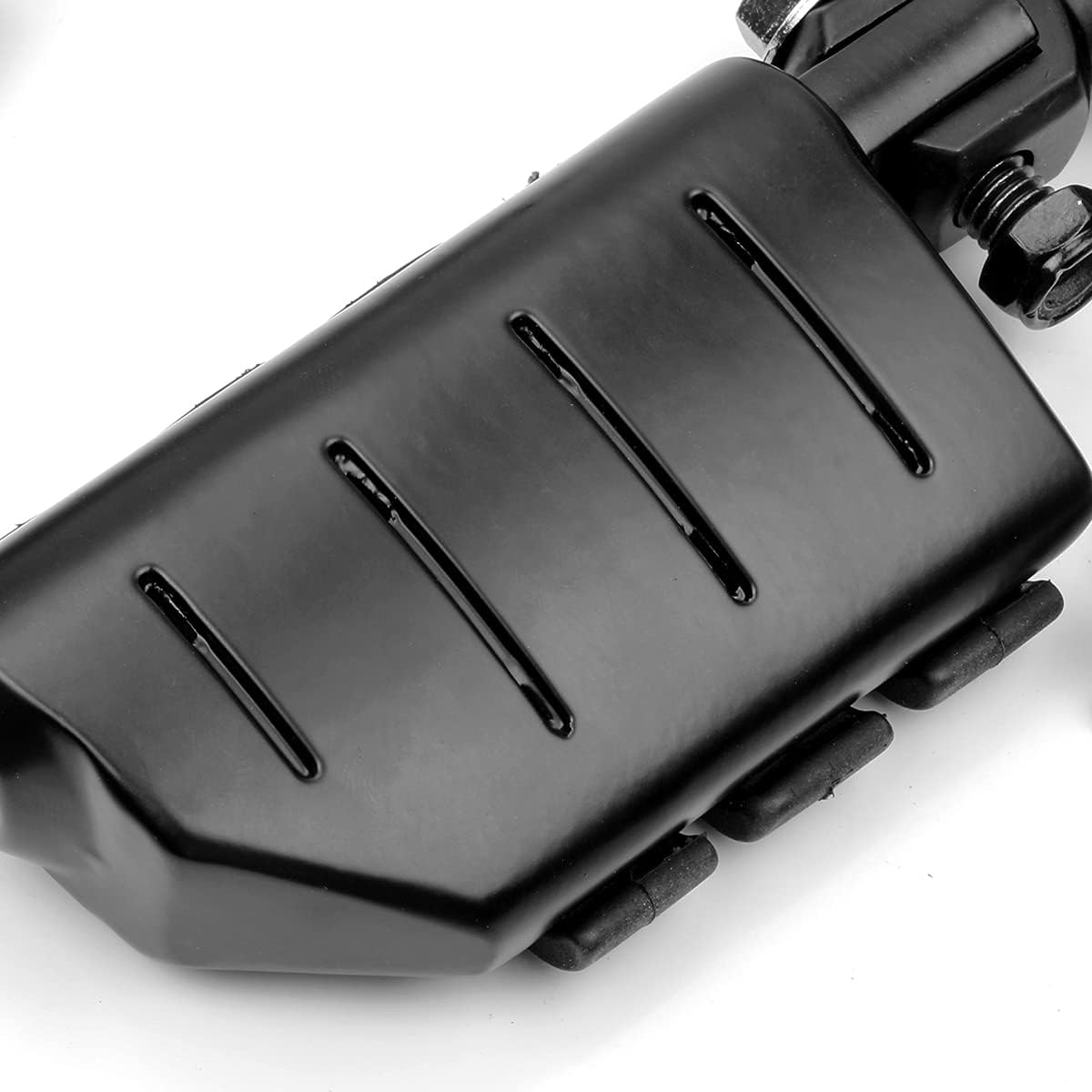 Motorcycle Foot Pegs Foot Rest Highway Footpegs Compatible with Road King Street Glide Honda Kawasaki Suzuki Yamaha 25mm 32mm 34mm (Black)