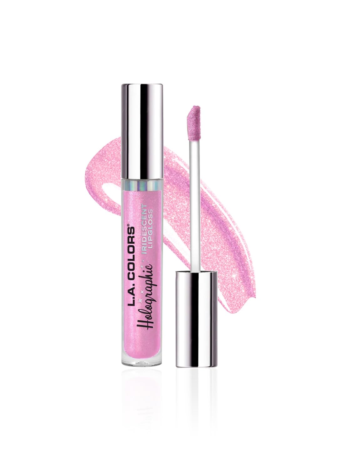 L.A. COLORS Holographic Iridescent Lipgloss, Sugared CLG421