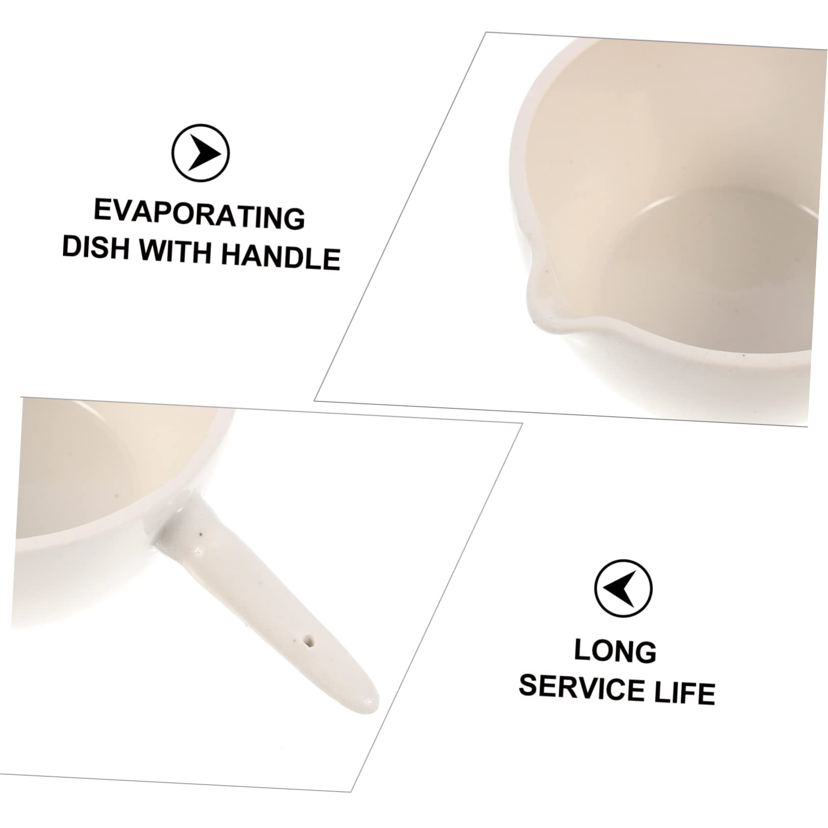 2PCS Ceramic Evaporating Dishes - Heat Resistant Porcelain Lab Trays & Bowls For Science Experiments