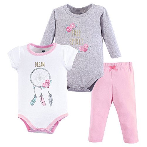 La mejor comparación de Atrapa sueños bebe que puedes comprar esta semana. 19 Hudson Baby - Conjunto de Body y pantalón de algodón Unisex, Atrapa sueños, 9-12 Meses