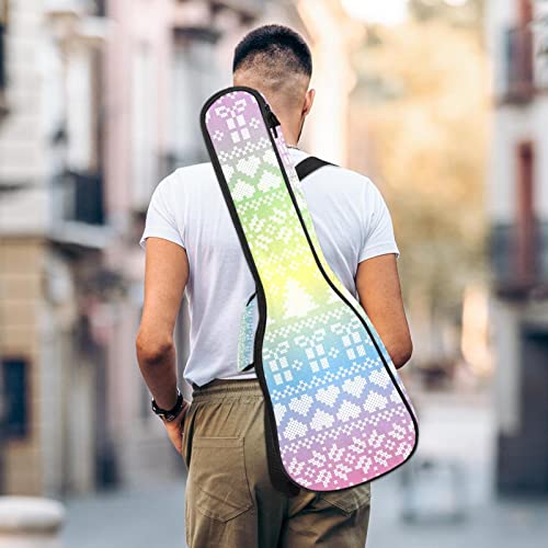 Housse pour ukulélé coloré arc-en-ciel motif géométrique de Noël 10 mm rembourrage épais 53,3 cm sac de transport avec… - Les Beatles, Paul McCartney, John Lennon, RIngo Starr, George Harrison Housse pour ukulélé coloré arc-en-ciel motif géométrique de Noël 10 mm rembourrage épais 53,3 cm sac de transport avec… – Image 6