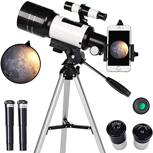 Telescopio portátil de viaje con trípode y adaptador para smartphone 70mm miniatura 1
