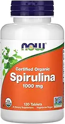 Spirulina 1000 Dupla Força Now Foods 120 Tabls Importado