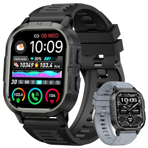Smart Watch for Men Fitness Tracker: Military Waterproof...