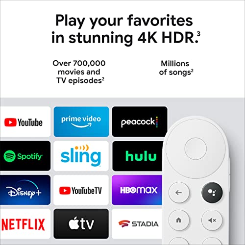 Google Chromecast with Google TV (4K)- Streaming Stick Entertainment with Voice Search - Watch Movies, Shows, and Live TV in 4K HDR - Snow - Image 8