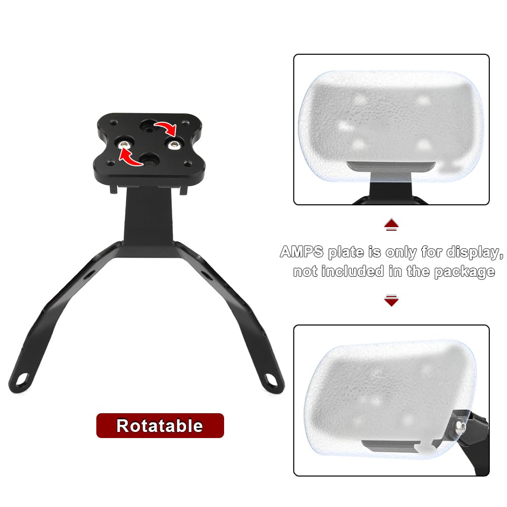 Xitomer Staffa GPS Per Kawasaki Vulcan S / 650 S – Compatibile Con Manubrio 22mm (7/8″), Alluminio T6061-T6