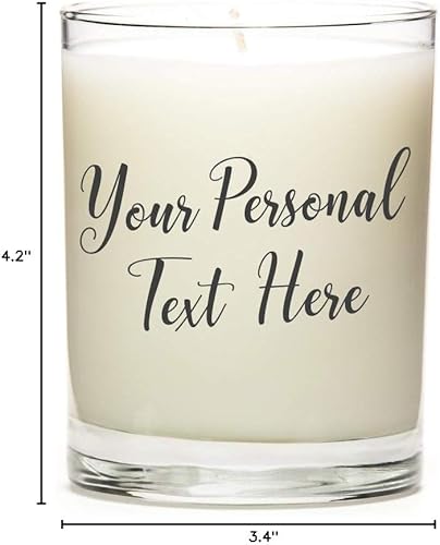 Miniatura 7 de Regalo personalizado para inauguración de la casa, personaliza tu texto con Luna Candle Co. Cera de soja natural mezclada, fragancia de vainilla,