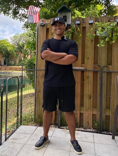 Vssjavun Mens Short Sets 2 Pieces Outfits Waffle Knit Lounge Set Short Sleeve Summer Casual Tracksuit