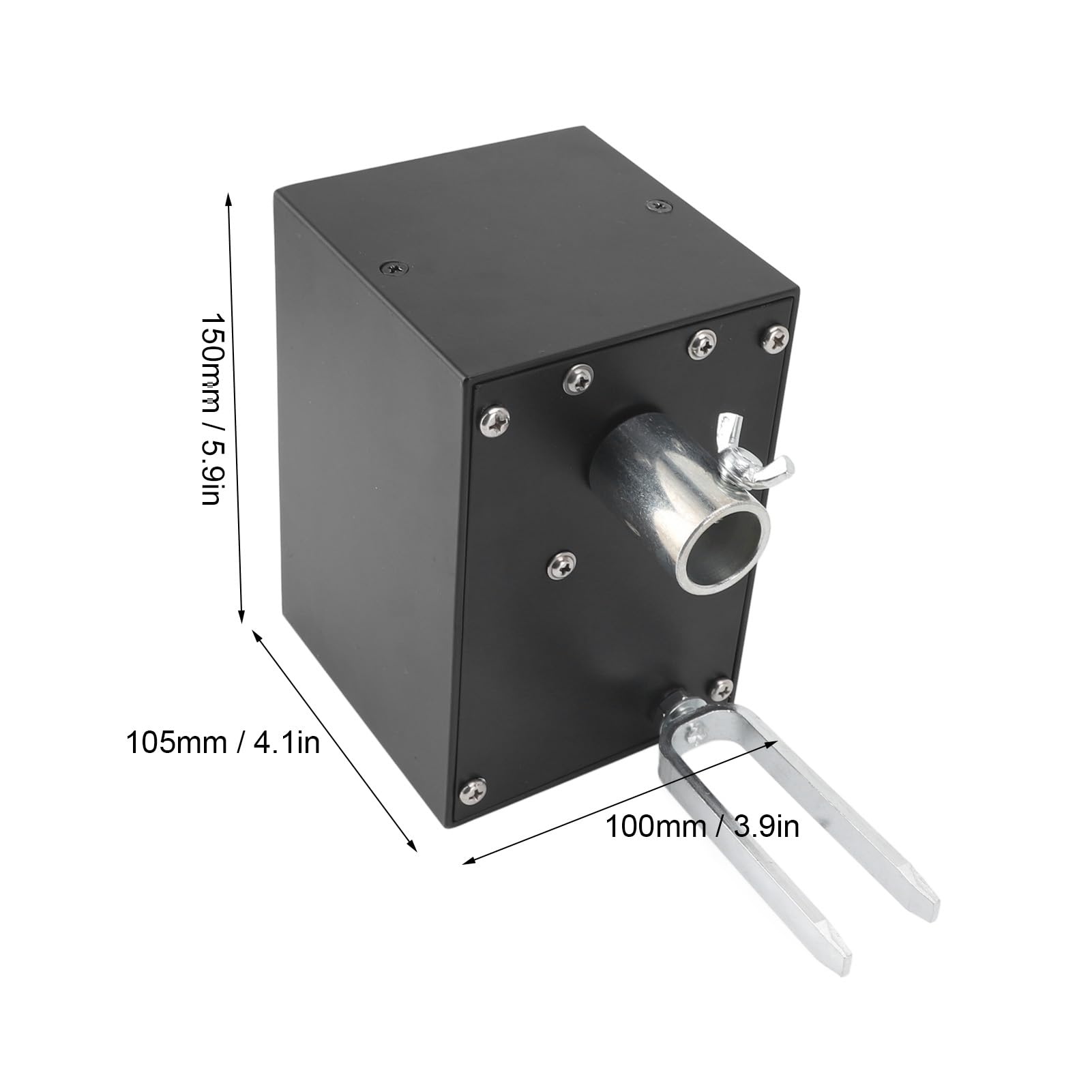Generic Silnik do Grilla Aluminiowy, Wysoki Moment Obrotowy 70 Kg z Kablem Wzmacniającym o Długości 1,5 M Elektryczny Silnik z Rożnem do Grilla Łatwy w Instalacji na Zjazdy Rodzinne
