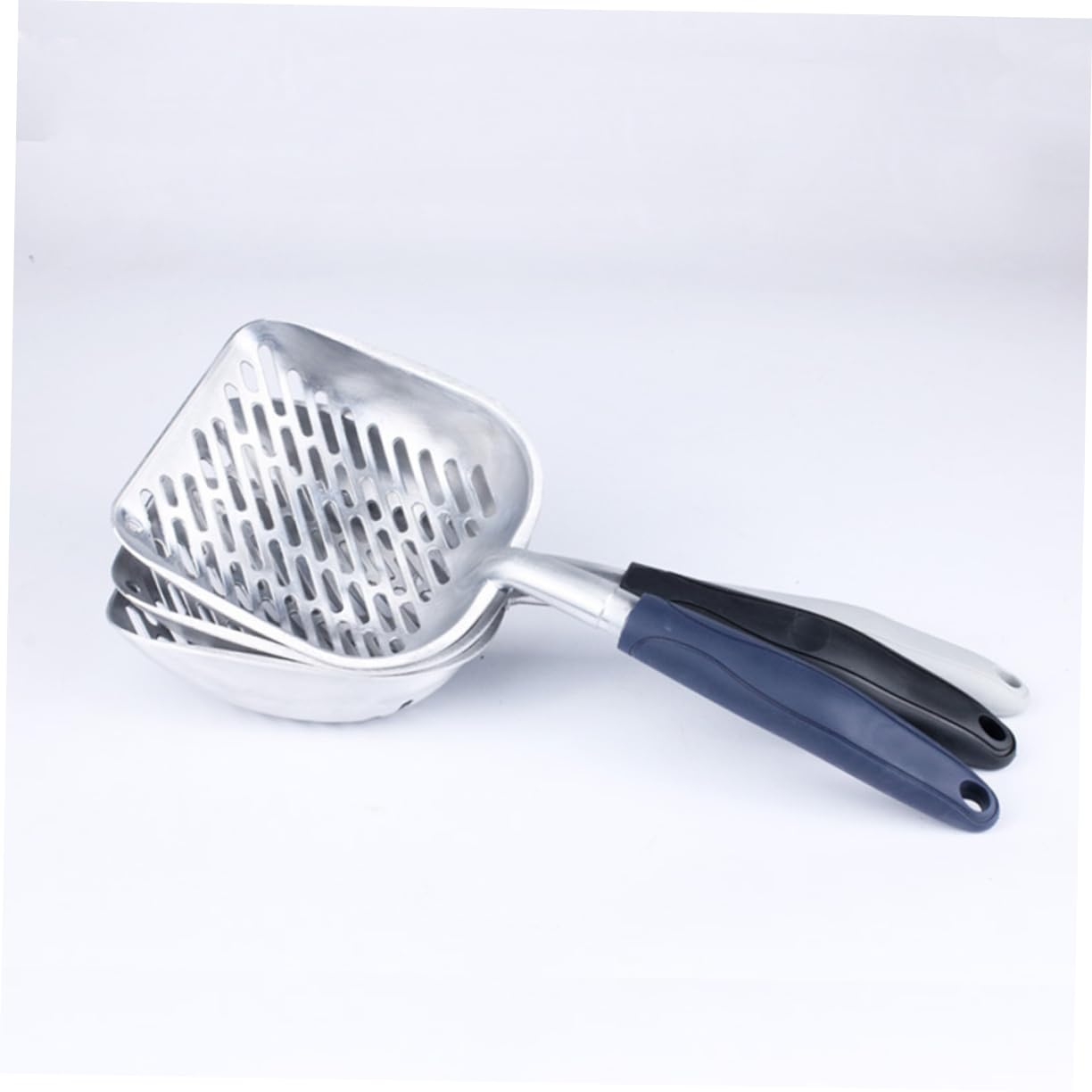 Yardwe 2pezzi Metal Cat Litter Shovel Scopino per Lettiera Resistente e Facile per Lettiera Colore