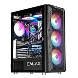 Gabinete Galax Revolution-07, com Fans Rgb, Mid-tower, Vidro temperado - Preto