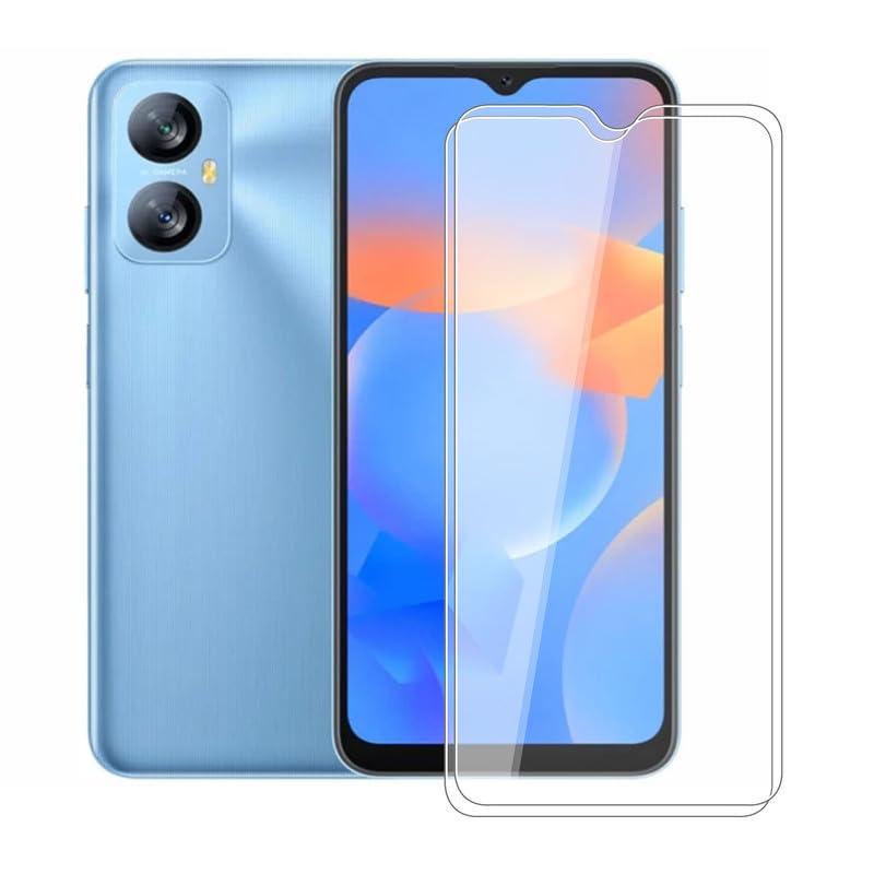 RankOne 2 Pezzi, Vetro Temperato per Smartphone, Compatible with Blackview A52 Pro (6.5 Inches), Pellicola Prottetiva Anti Graffio, Anti-Impronte, Senza Bolle, Durezza 9H. - Nero