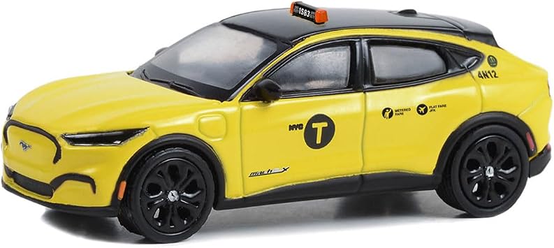Greenlight 1/64 2022 Ford Mustang Mach-E California Route 1, NYC Taxi, Hobby GLT30430