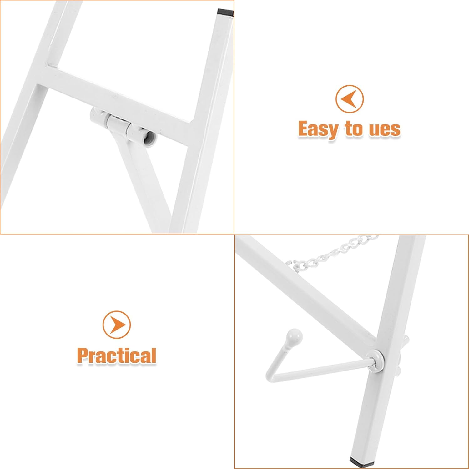 Tripod Photo Display Easel Stand White Metal Painting Easel for Wedding Signage Home Decor Art Canvas Holder