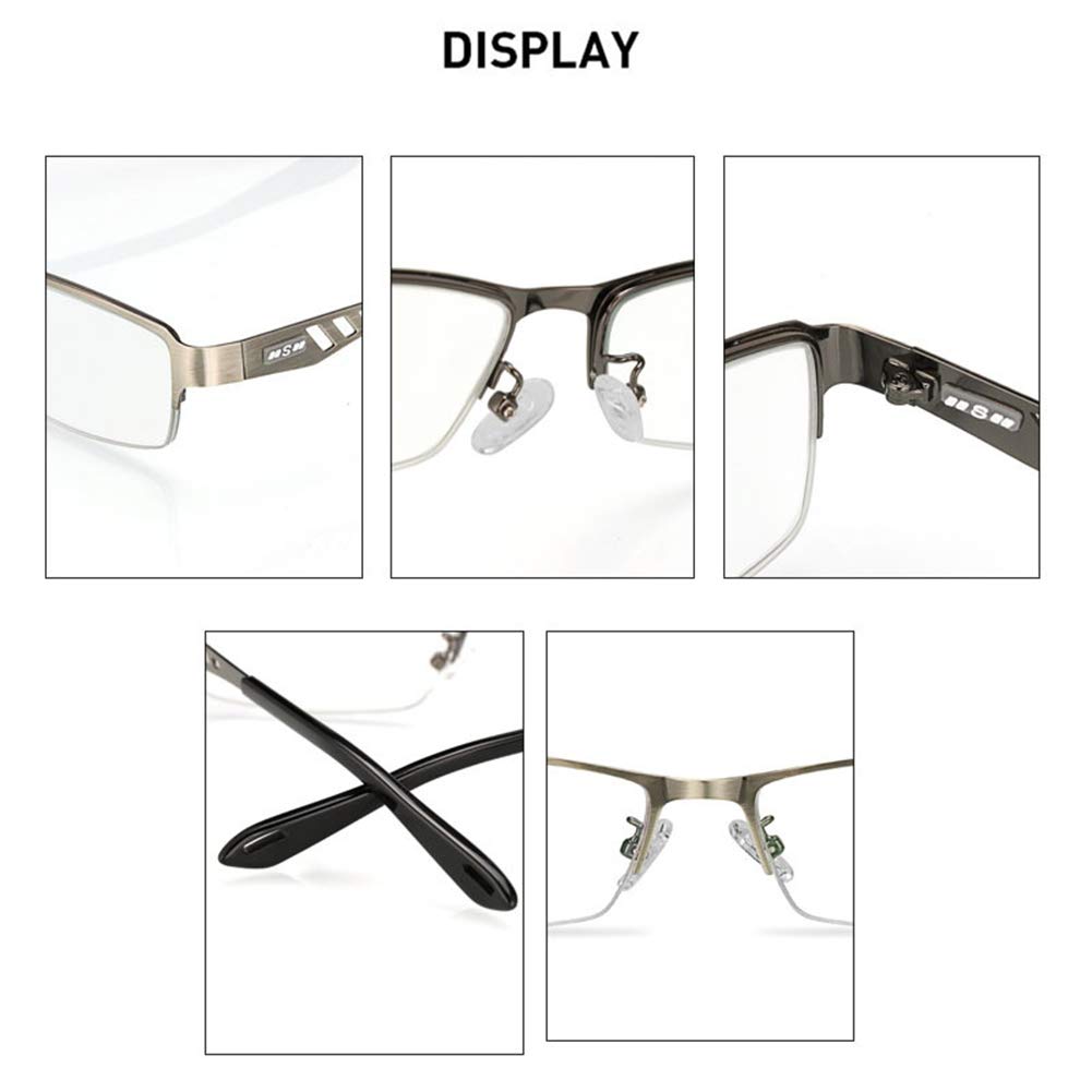 New Herren Smart Lesebrillen photochrome Outdoor-Sonnenbrillen, hochauflösende asphärische Harzlinse UV Schutzvergrößerung +0.25 bis +3.0,Blau,+0.75