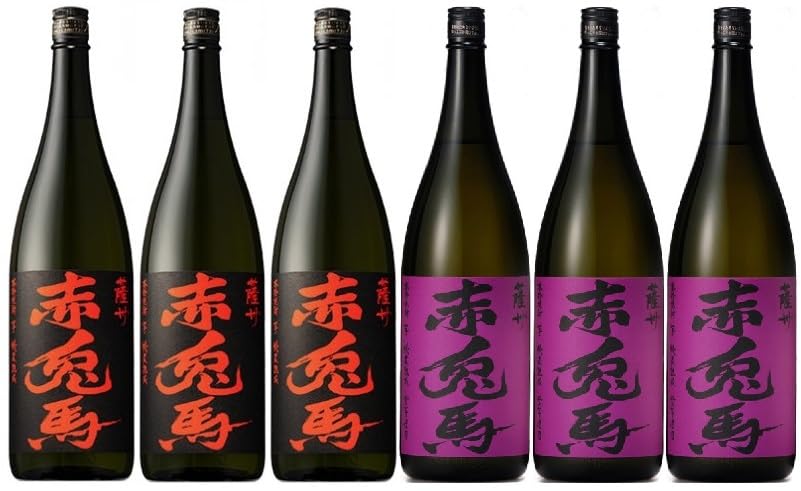 Amazon.co.jp: 【飲み比べセット】赤兎馬 1.8L 3本＋紫の赤兎馬1.8L 3