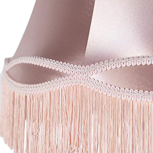 QAZQA Retro/Vintage Seda Pantalla seda rosa 45cm - GRANNY , Pantalla lámpara colgante,Pantalla lámpara de pie