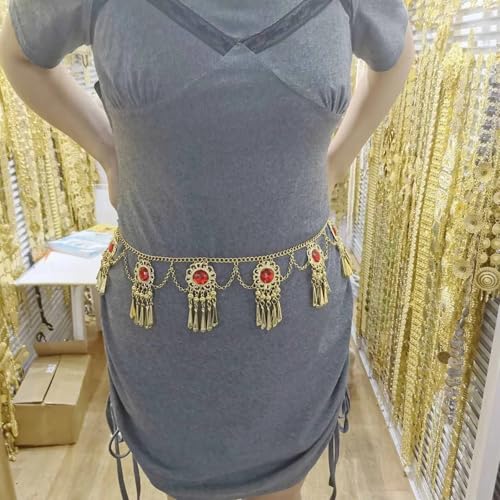 Fashion Coin Tassel Waist Chain Beach Retro Body Chain4