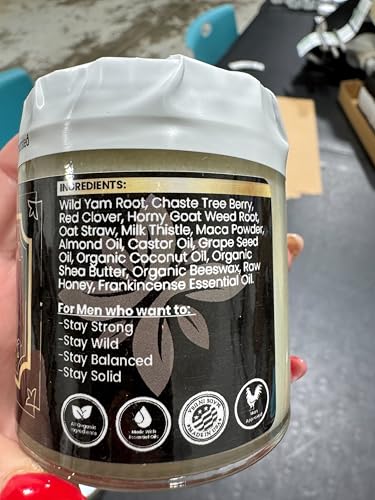 Image of Genesis Holistic Health Solomon's Secret Wild Yam Cream for Men | 4 Oz Wild Yam Cream for Hormone Balance, Organic Men's Wild Yam Root Cream, Made in USA, Non-Toxic, Gentle Formula