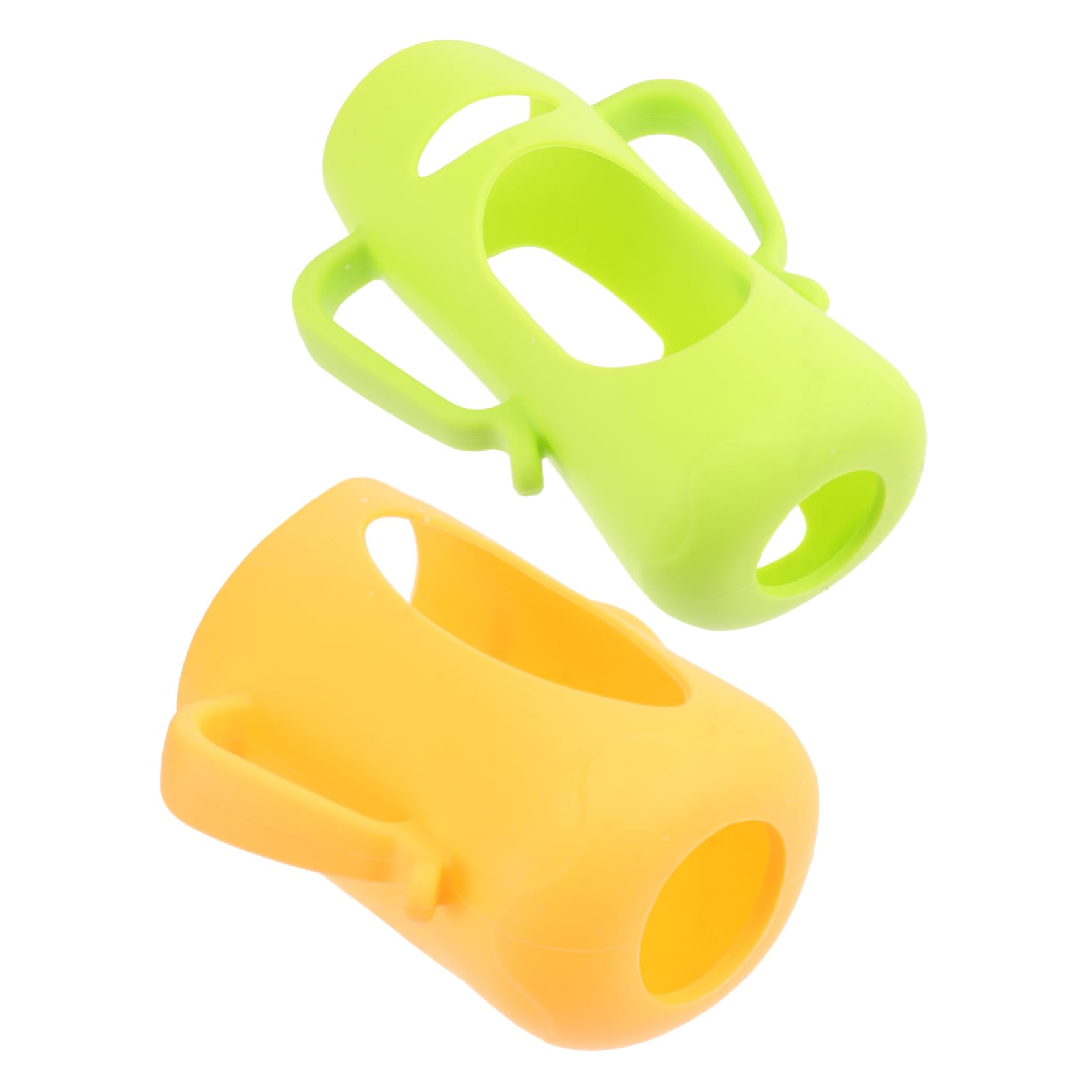 VANZACK 2Pcs Silicone Feeding Bottle Covers for Newborns Drop and Ergonomic Design for Milk Bottles