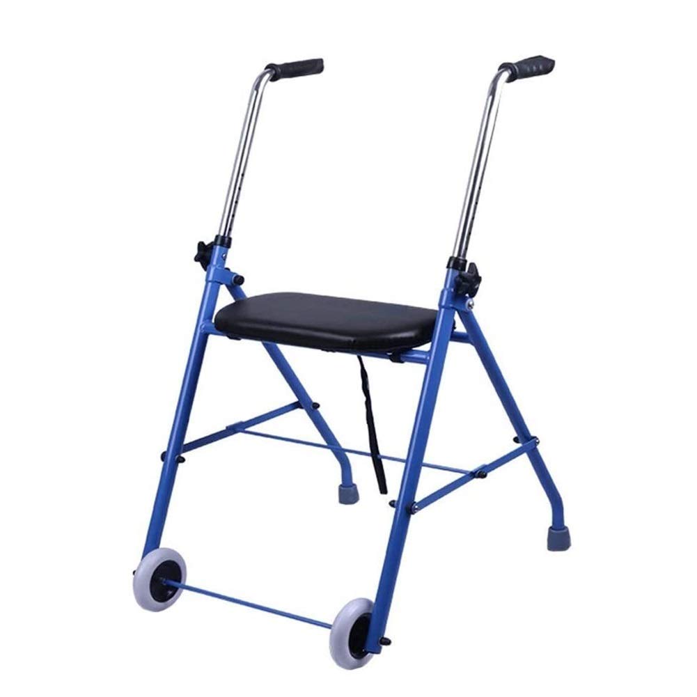 Aluminiowy chodzik Chodzik Pomoce do poruszania się ze składanym siedzeniem Chodzik na kółkach z kółkami Rama do chodzenia dla seniorów Pomoc do poruszania się dla dorosłych Lekki, z regulacją