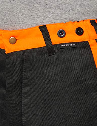 Portwest Workwear Mens Chainsaw Trousers Black Large