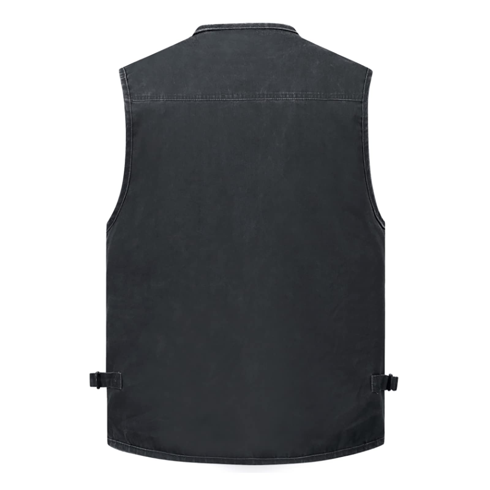 Mire Chaleco de Pesca para Hombre Exterior Ligero Secado Rápido Trabajo Fotografía Chaleco con Multibolsillos(Size:6XL,Color:Gris)
