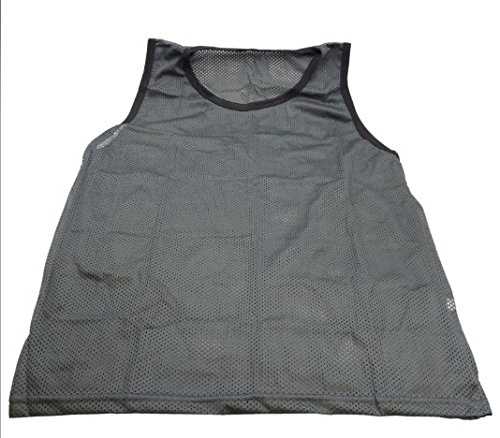 BlueDot Trading Sports Pinnies (18 Pack), Grey, Youth