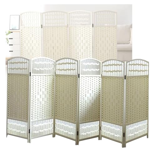 Paravent pliable autoportant blanc 80x40 cm avec panneaux occultants et respirants