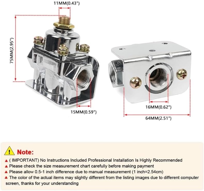 Carburetor Parts Zinc Alloy 12-803 Pressure Regulator For Edelbrock - (Color: 12803)