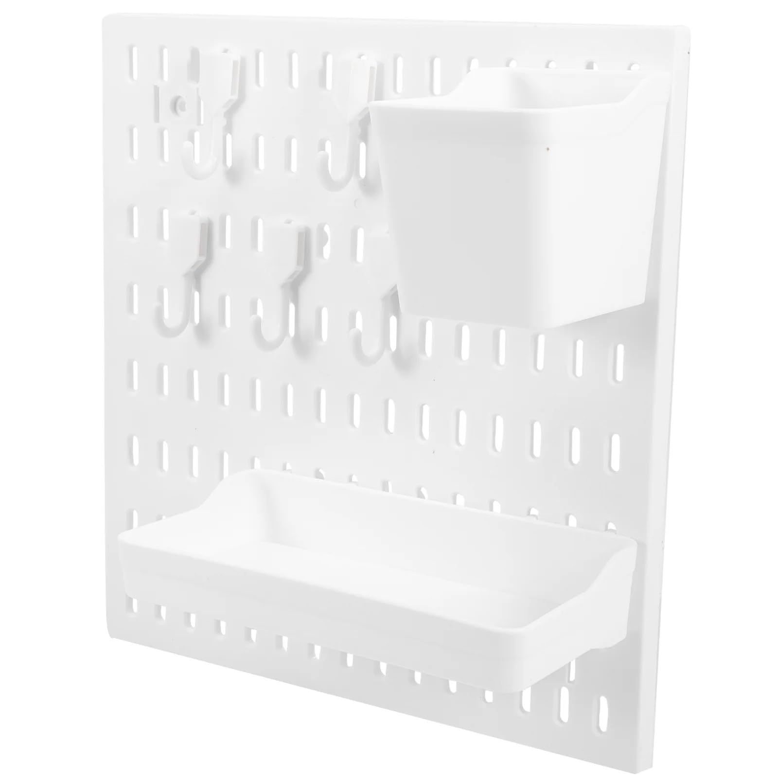 Pegboard Lagerregal, Peg Board Rack, Pegboard Wand-Organizer, Türrückwand-Ausstellungsstand for Kunsthandwerksshows, Weiß, Haushaltsbedarf, Büro
