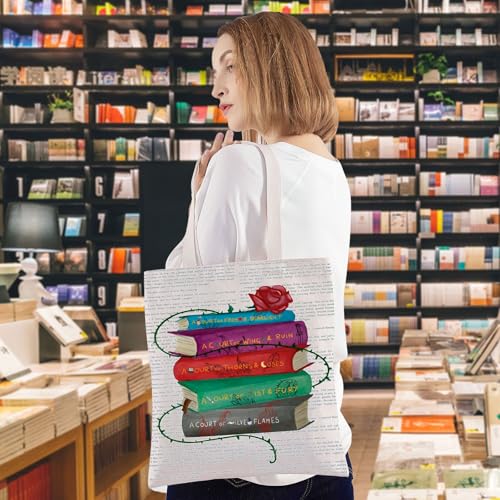 Bolso tote de lona para fans de novelas fantásticas, regalo para amantes de libros y autores miniatura 3