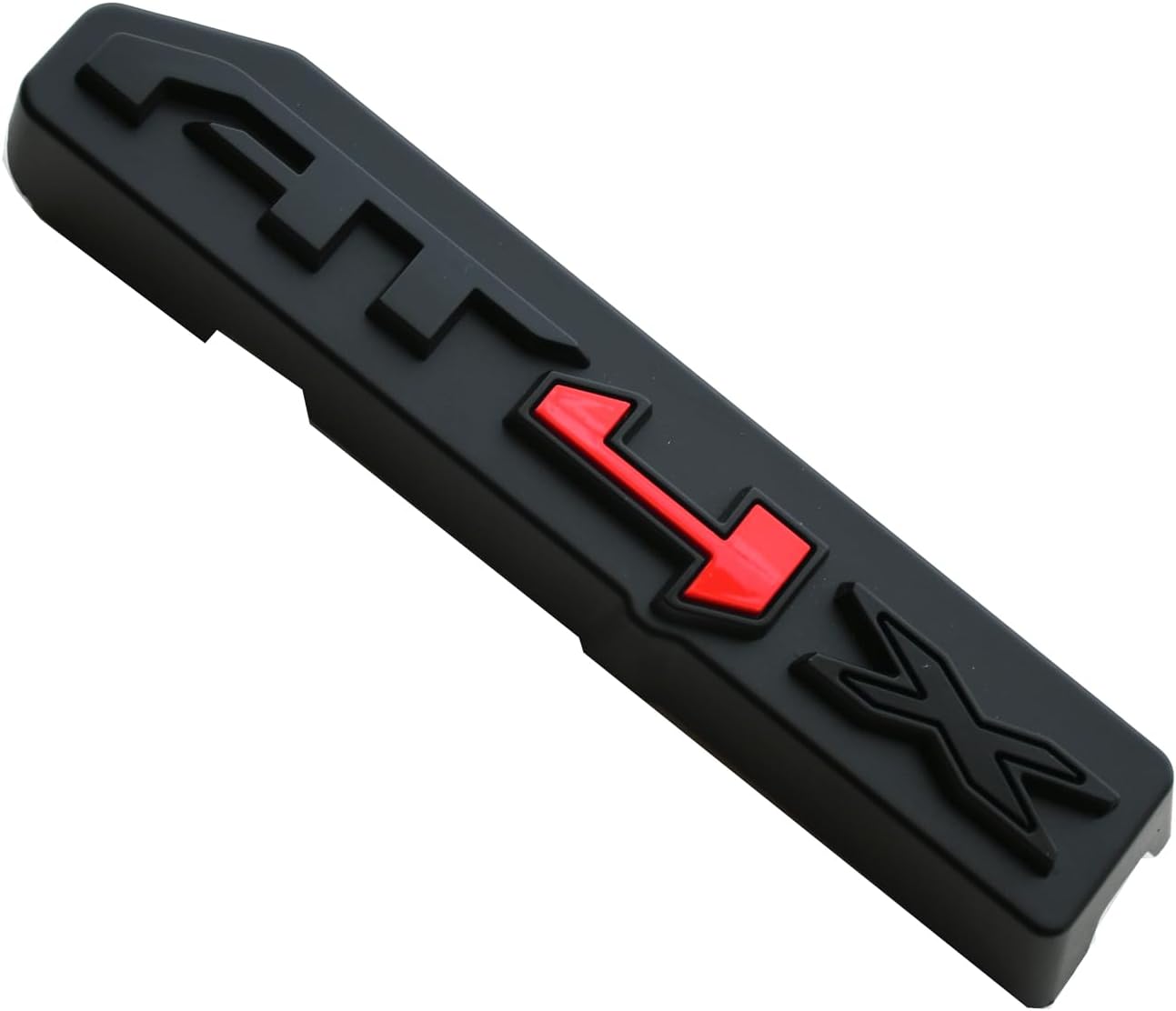 1pc AT4X Grille Emblem 3D Badge Compatible with 2024-2025 GMC Sierra 2500HD 3500HD AT4 X (Matte Black Red)
