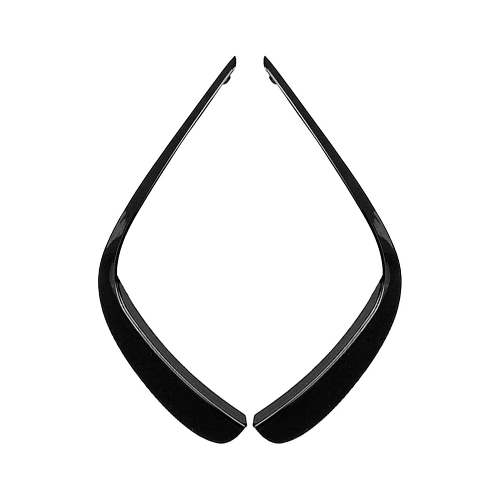 2x Car Front Bumper Spoiler Trim,Fit For Mercedes, E Class W213 E260 E300 E53 2021 Lip Splitter Decorate Carbon Gloss Black موزع المصد الأمامي للسيارة(Carbon Fiber)