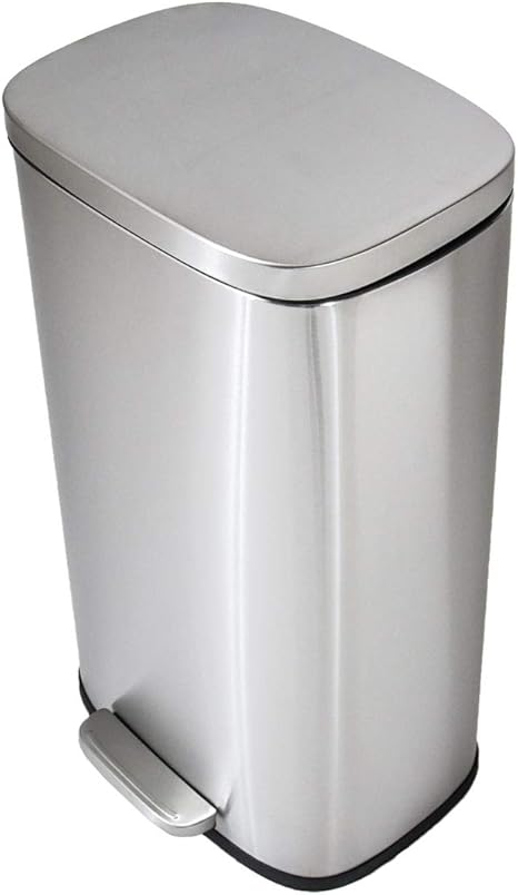 Amazon タンスのゲン ゴミ箱 30l ふた付き ペダル式 ステンレス おしゃれ スリム キッチン シルバー フタ付きゴミ箱 オンライン通販