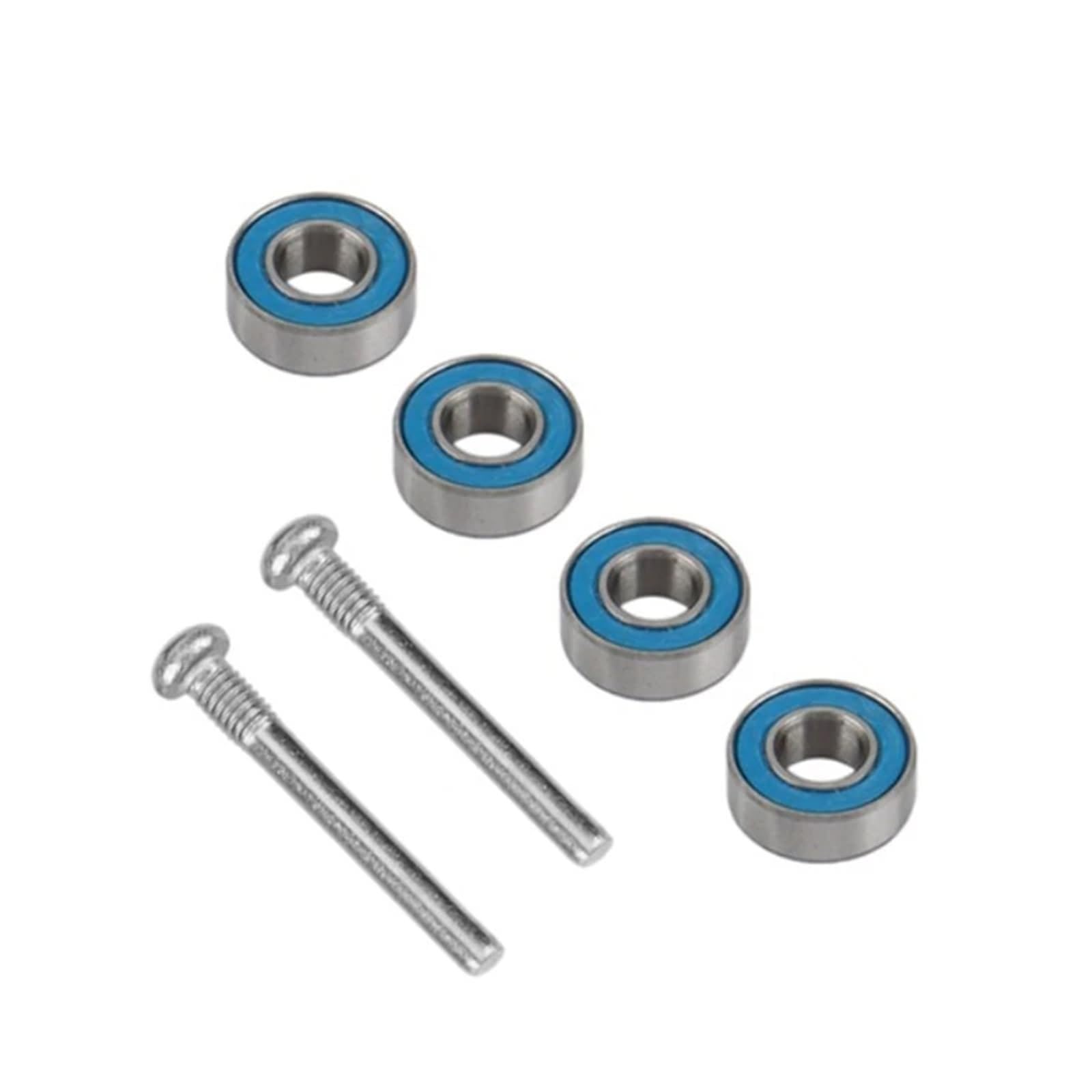 RC Accesorios para Traxxas para Slash para Stampede para Rustler 1/10 1 Juego De Bloque Ruedas Delanteras Metal Dirección Trasera Kit Soporte Eje RC