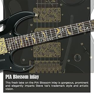 Ibanez Steve Vai PIA3761-XB Onyx Black – Guitare Électrique Personnalisée - Les Beatles, Paul McCartney, John Lennon, RIngo Starr, George Harrison Ibanez Steve Vai PIA3761-XB Onyx Black - Guitare Électrique Personnalisée – Image 3