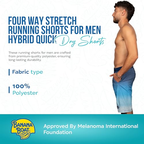 Banana Boat Four Way Stretch Running Shorts for Men | Hybrid Quick Dry Shorts | Fishing and Running Shorts for Men3