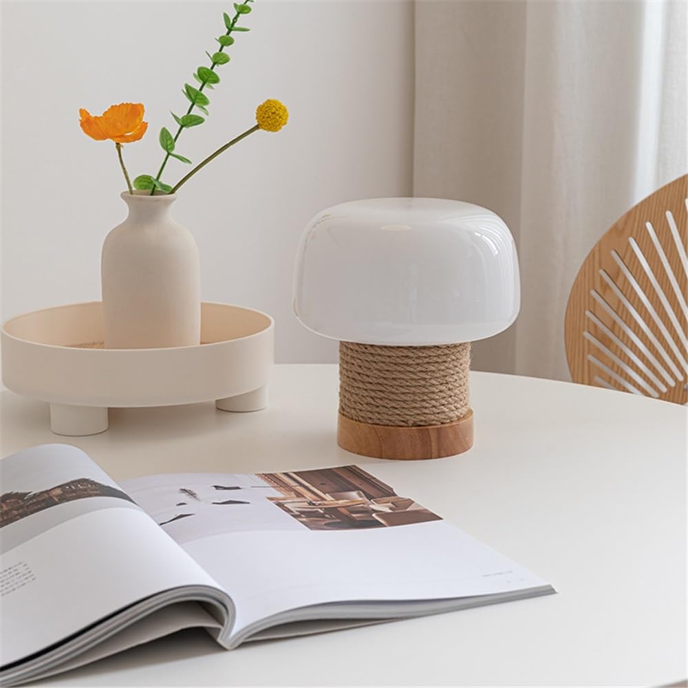 Affascinante Lampada da tavolo in legno for camera letto, comodino, decorazione d'atmosfera Arredamento per la casa