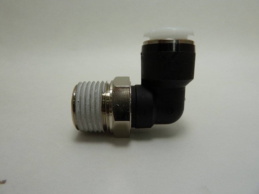 Mindman PL1/2-N4UT Pisco Fitting, Straight, 1/4 Tube Diameter, 1/8 Thread Size NPT