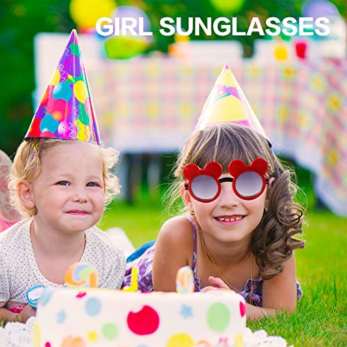Toddlers Sunglasses Bulk, 2 Pack Boys Sunglasses for Summer Beach Pool Birthday Makeup Party Stuffers (Black Mouse)4