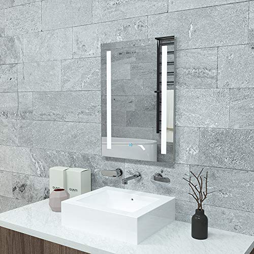 Janboe 20 Inch X 28 Inch Bathroom Storage with Lights Single