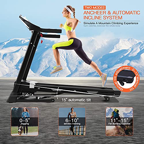 Image of ANCHEER Walking Pad Treadmill,Treadmills for Tome Small,2 in1 Under Desk Exercise Equipment,Pink Mini Running Walking Jogging Portable Machine with Remote Control,No Assembly Required