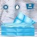 Tatuo 50 Pieces 31 x 70 Inches Disposable Bed Sheets Bed Cover Massage Table Sheet Non-woven Fabric for Spa, Lash, Beauty Salon, Waxing, Hotels(Blue)