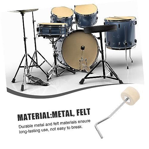 Maza para pedal de bombo Step Hammer de metal y fieltro miniatura 3