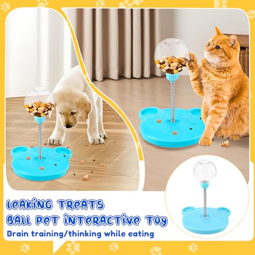 Vibbang Wackelndes Hunde Leckerli Spielzeugs, Futterball für Hunde, Intelligenzspielzeug Leckerli Ball für Hund, Hundespielzeug Intelligenz Ball, Slow Feeder Snackball Puzze Hundespielzeug