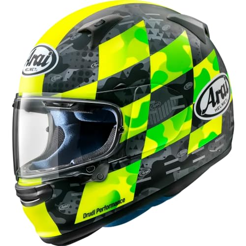 Arai HELMET Regent-X Patch Helmet (Medium, Matte Fluorescent Yellow)