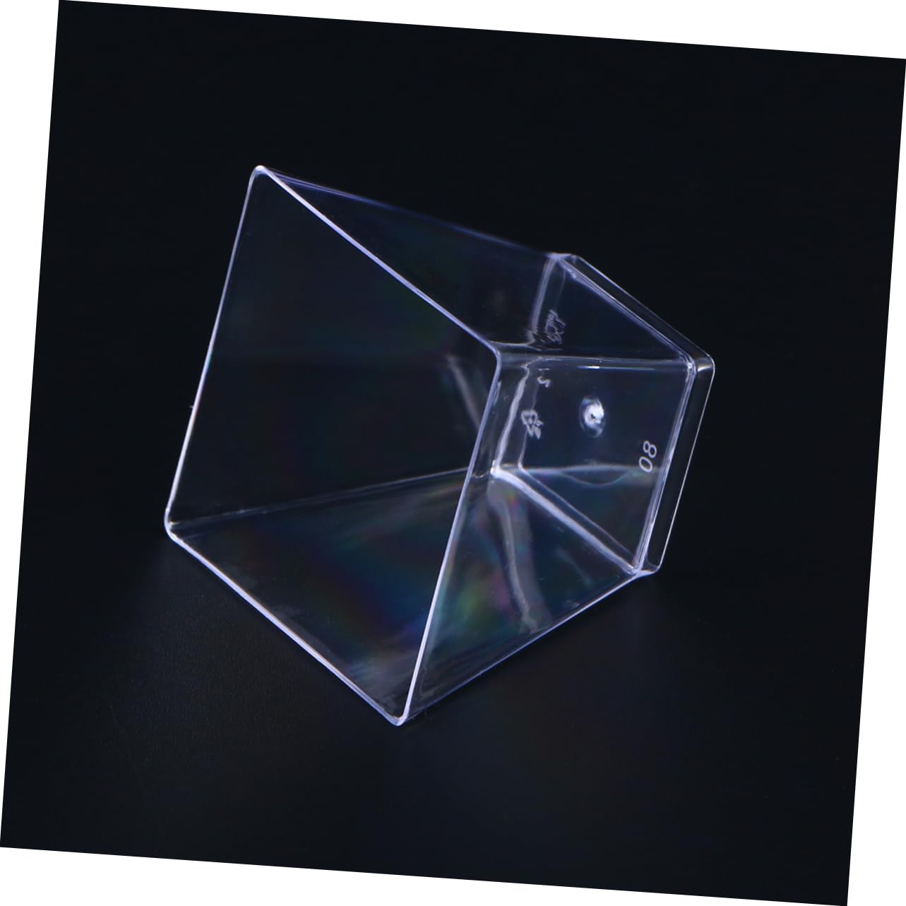 BCOATH 50pcs Dessert Cup Condiment Cups Mousse Cups Dessert Glasses Square Cups Dessert Bowl Jelly Cup Portion Cup Trifle Bowls Cheesecake Cups Clear Cup for Dessert Yogurt Cup