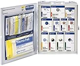 First Aid Only 90658 ANSI 2015 Compliant Medium Metal SmartCompliance Food Service First Aid Cabinet Without medications